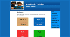 Desktop Screenshot of paediatric-training.com