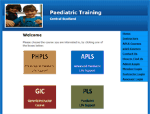 Tablet Screenshot of paediatric-training.com
